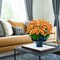 8 Bundles Summer Floral Arrangement Sunflowers Artificial Flowers, No Fade Fall Plants, Fake Mums Flowers, UV Resistant Faux Silk Daisy for Indoor, Home, Garden, Office DIY Décor (Orange)
